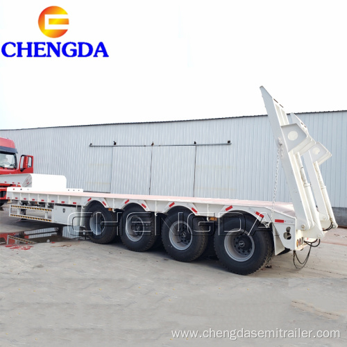 4 Axles Lowbed Semi Trailer